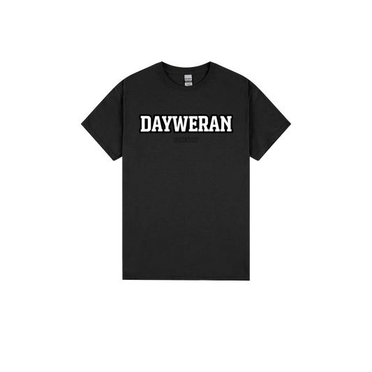 Black front flat lay