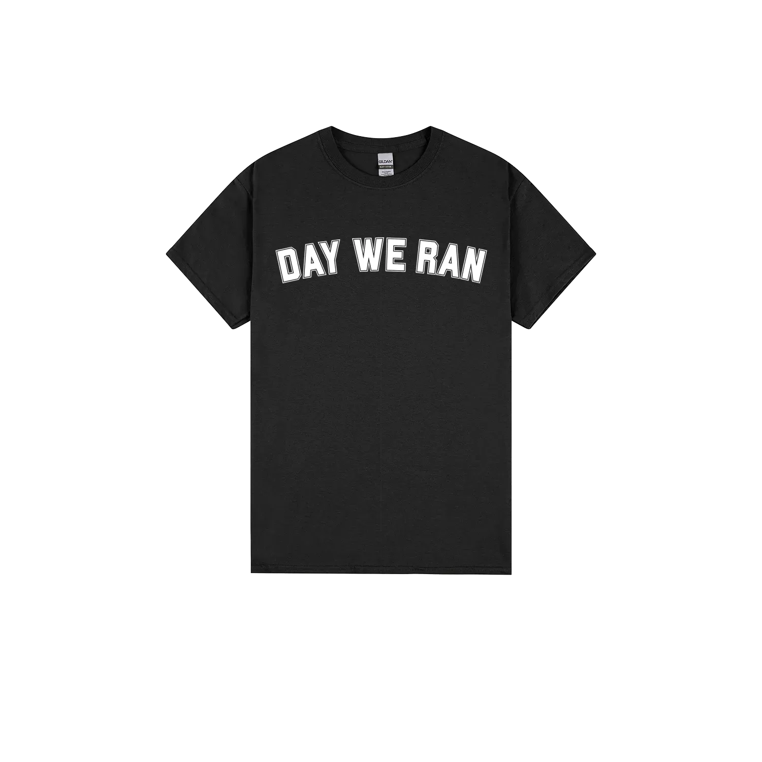 Black front flat lay