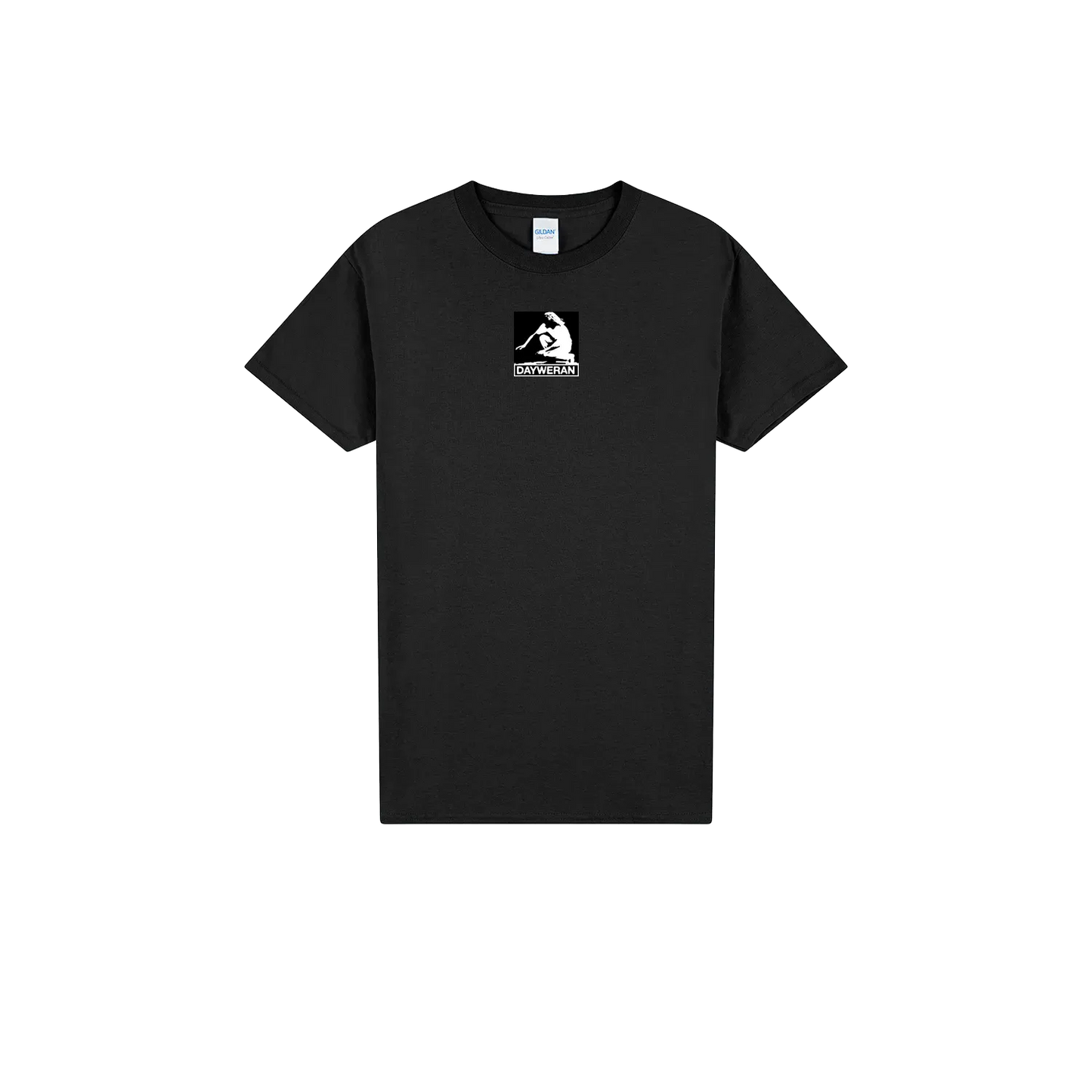 Black front flat lay