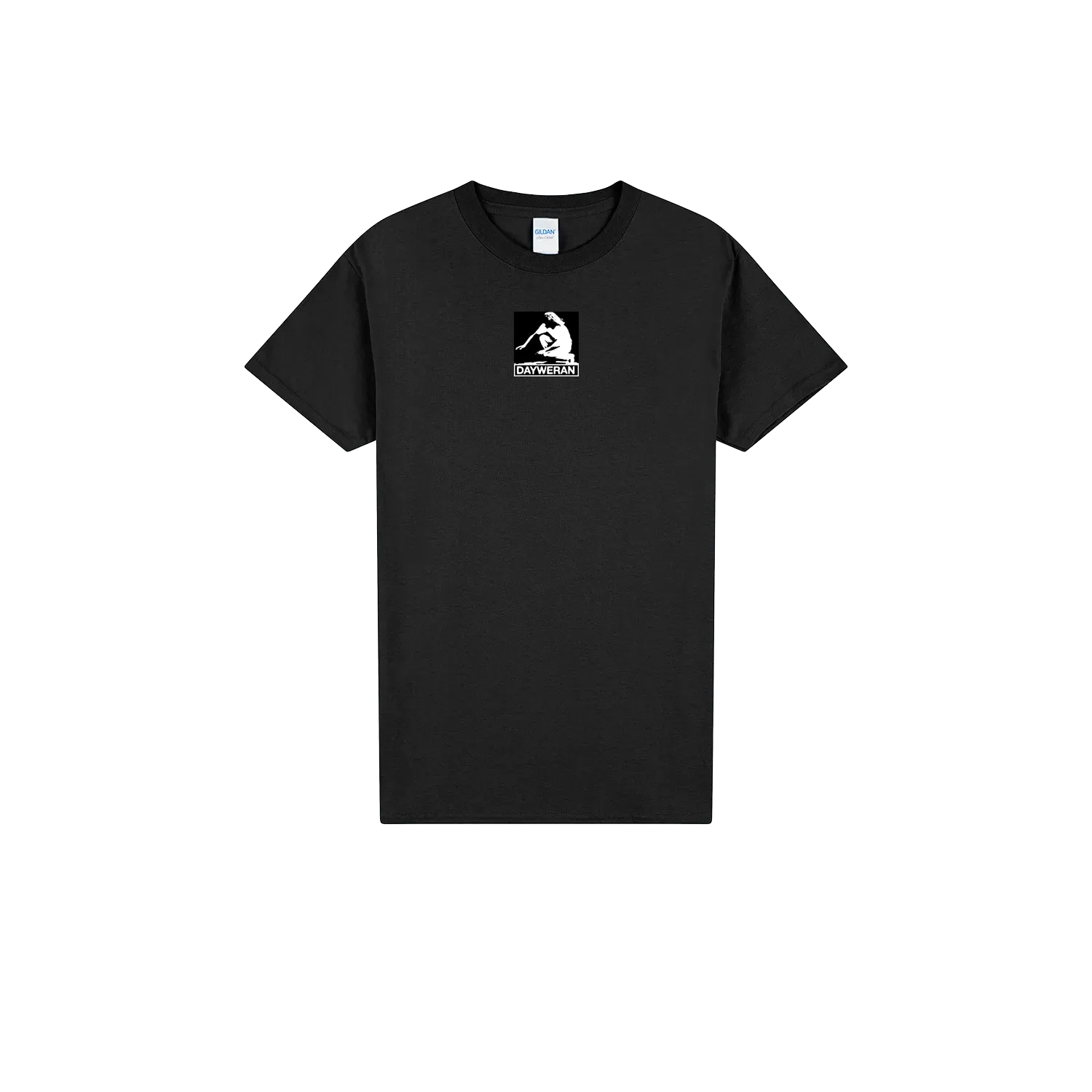 Black front flat lay